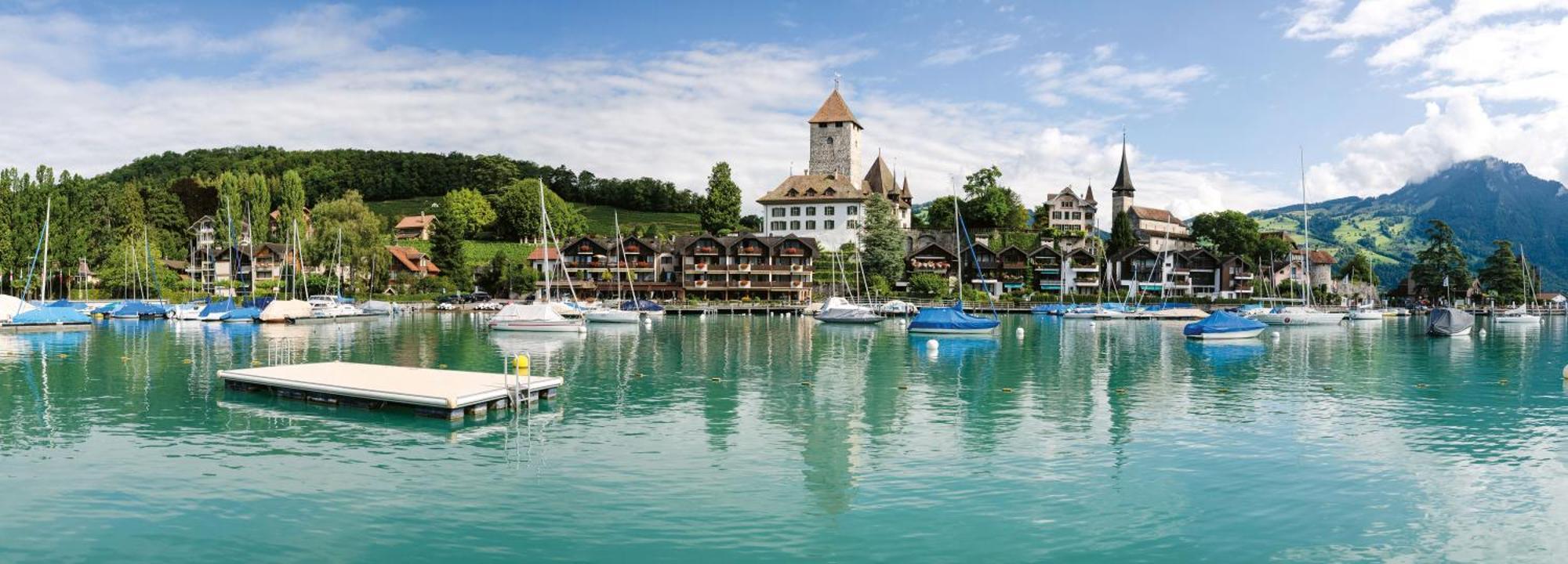 Hotel-Restaurant Seegarten-Marina Spiez Exterior foto